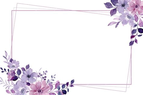 Purple And White Flower Borders | Best Flower Site