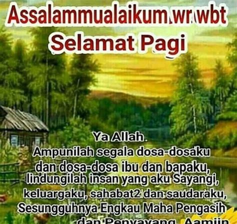 kata ucapan gambar selamat pagi