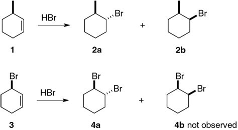 Solved The reaction of 3-methylcyclohexene (1) with HBr | Chegg.com