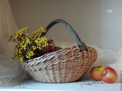 Купить корзинка плетеная пасхальная - бежевый, корзинка плетеная ...