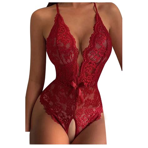 Jeashchat Sexy Lingerie For Women Sexy Women Lingerie Lace Bowknot Open