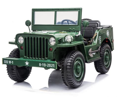 Jeep électrique enfant verte Wiliam LesTendances fr