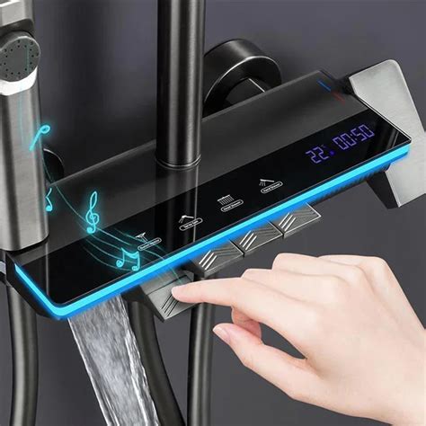 Душевая система из латуни Grey Four-Function | AliExpress