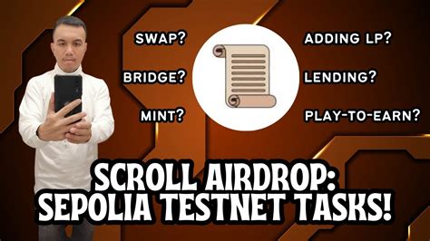 Scroll Airdrop Sepolia Testnet Tasks Before The Mainnet Youtube