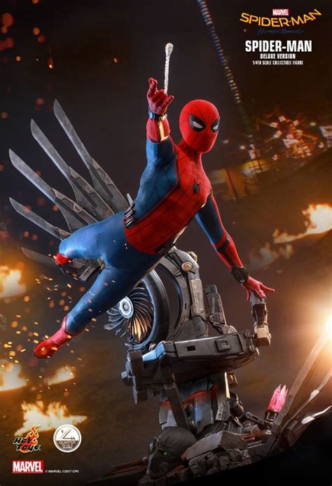 Spider Man Aus Dem Marvel Blockbuster Spider Man Homecoming Von Hot Toys Qs Quarter