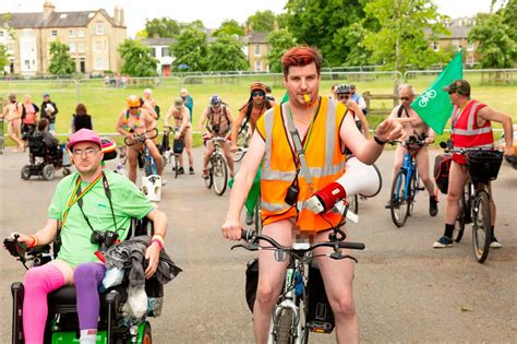 Pictures Show How Cyclists Stripped Off For Cambridge S Naked Bike Ride 2019 Cambridgeshire Live