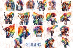 Watercolor Lesbian Couples Graphic By Chilipapers Creative Fabrica