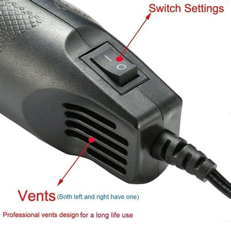 Mini Heat Gun Diy Electric Nozzles Tool Hot Air Gun Embossing Drying Paint Us Ebay