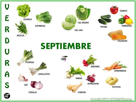 Verduras Y Frutas Del Mes Septiembre Qsn Qu Sabes De Nutrici N