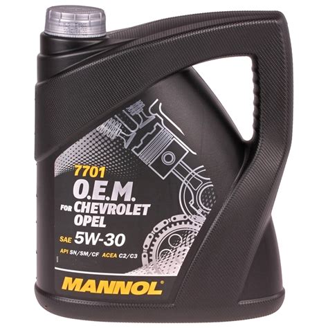 Mannol 5W-30 7701 O.E.M. für Chevrolet Opel, 4L Autoteile-Werkzeuge.de