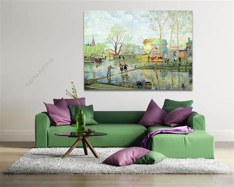 Репродукция картины "Весна". Картина маслом на холсте "Весна"