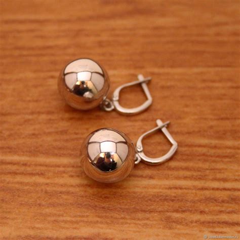 Серебряные серьги - шарики, серебро 925 – купить на Ярмарке Мастеров ...