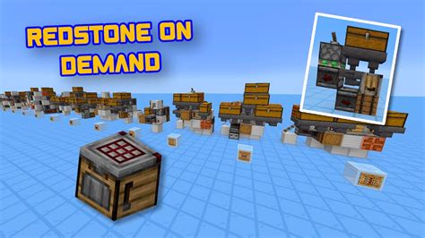 How To Craft Every Redstone Component Fully Automatically In