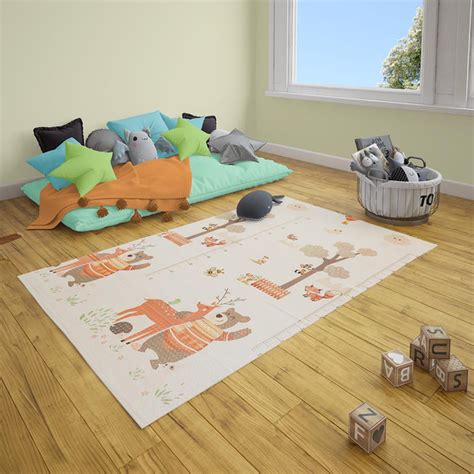 Детский термоковрик Sticker Wall Деревья Ростомер 120х180см + сумка (SW ...