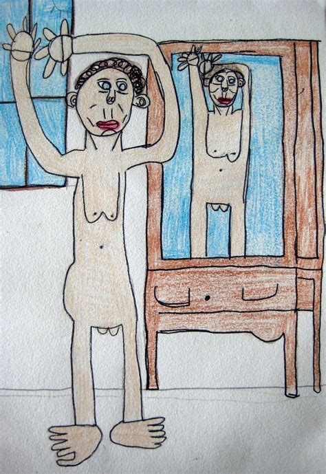 Standing Nude In Front Of The Mirror Zion Art