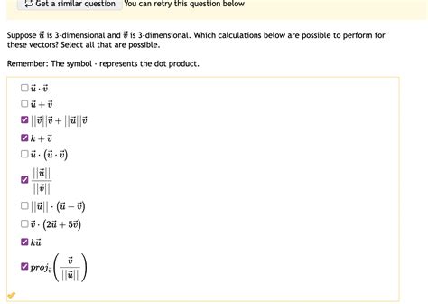 Solved Suppose Vec U Is 3 Dimensional And Vec V Is Chegg