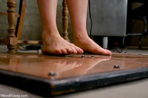 Nude Tattooed Sexy Blonde Gets Zapped And Fucked With El XXX Dessert