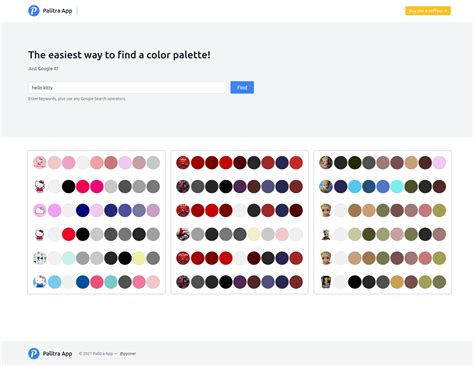 The easiest way to find a color palette - Palitra App