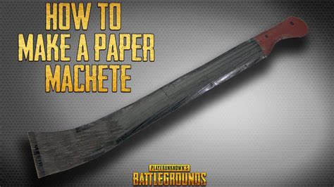 Pubg How To Make A Paper Machete Knife Easy Paper Weapon Tutorial