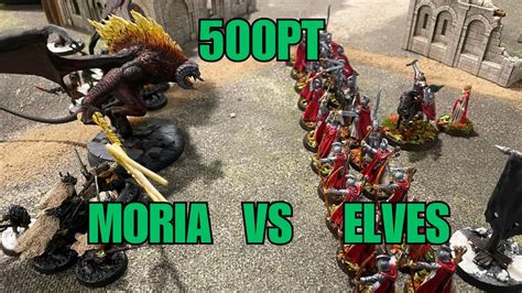 Depths Of Moria LL Vs Rivendell 500pt MESBG Battle Report YouTube