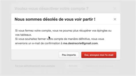 Supprimer Un Compte Pinterest