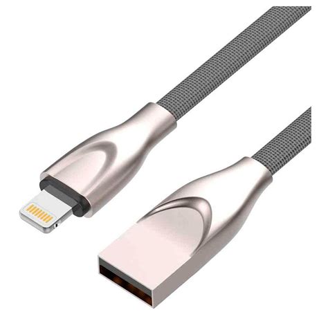 Cabo Usb X Lightning - Cabo Iphone Ipad USB x Lightning 2.4A 1m Cinza, C3TECH CB-L180GY ...