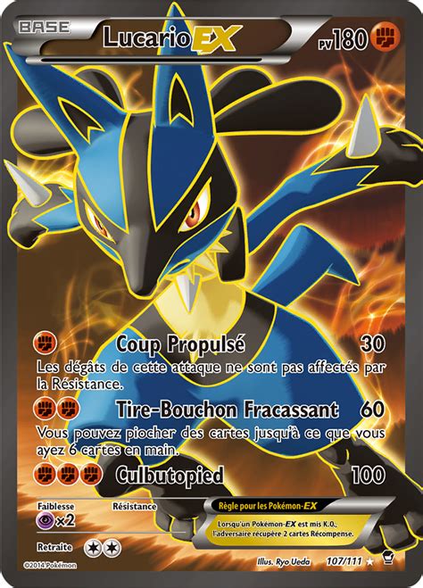 Lucario EX XY Poings Furieux 107 Poképédia