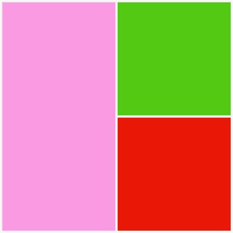 Color Trio: Red, Pink, Green