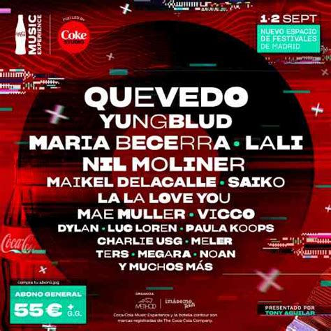 ¡descubre Los Artistas Del Coca Cola Music Experience Y Flow Fest 2023