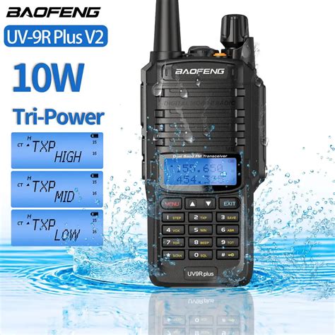 Walkie Talkie Baofeng UV9R Plus V2 10W IP68 Waterproof Dual Band 16KM