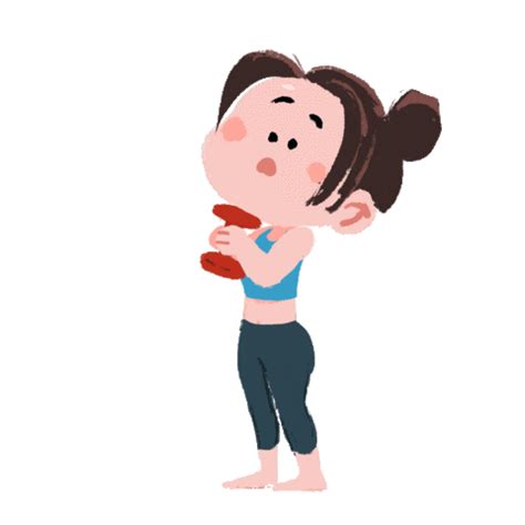 Workout Sweat Sticker Find And Share On Giphy Pilates  Anime