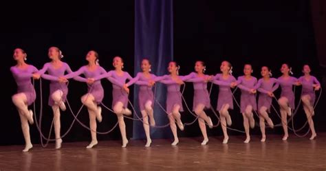 A Dozen Young Russian Girls Mesmerize With Intricate Jump Rope Dance