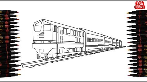 Gambar Mewarnai Kereta Api 56 Koleksi Gambar