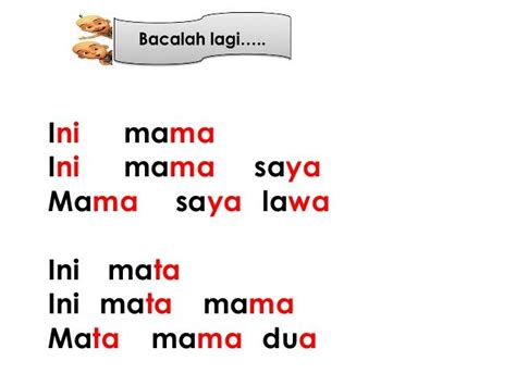 bbm prasekolah kindergarten reading worksheets kindergarten reading