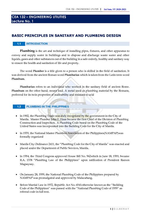 Plumbing Sciencetific Principles 6