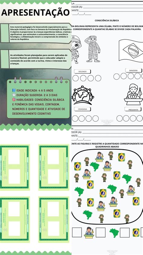 Plano De Aula Proclamação Da República Educação Infantil