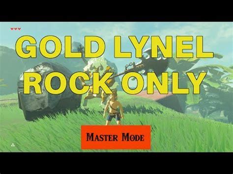 Zelda Master Mode Fighting Gold Lynel Naked With Only A Rock And 3 Hearts The Legend Of Zelda