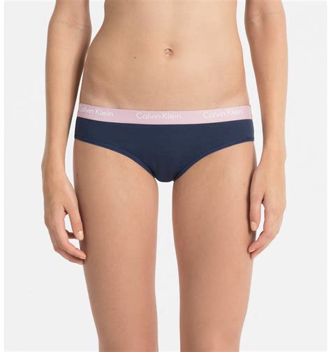 Calvin Klein nohavičky BIKINI CK ONE COTTON modré NT mycomfort sk