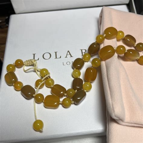 Lola Rose of London - Yellow Quartzite Necklace 17" adj 10mm wide 2