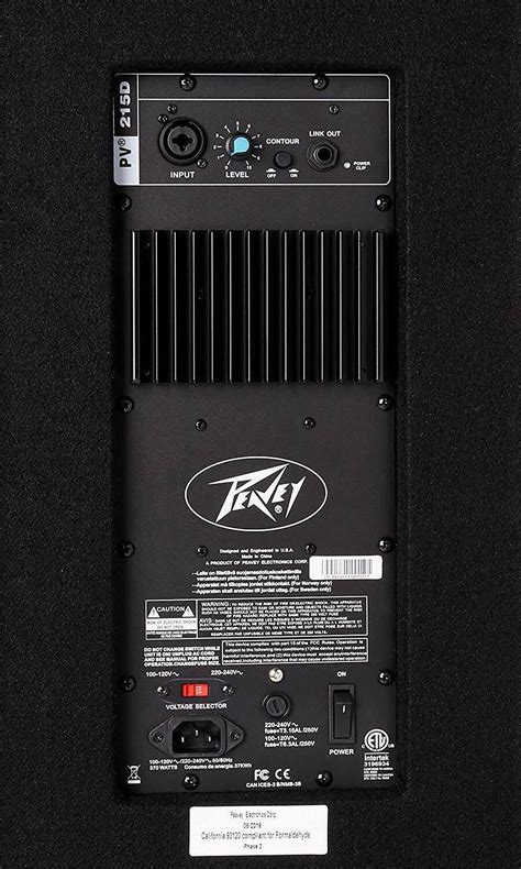 Peavey Pv 215d Quasi 3 Way Powered Speaker Pv215d Pair Speakers And Monitors