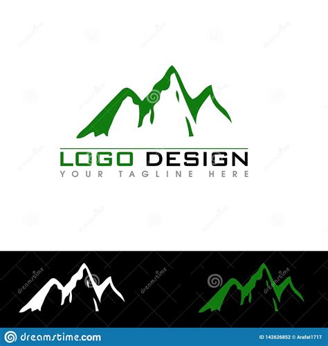 Illustration Du Vecteur De Conception De Logos De Montagne Illustration