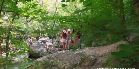 Lesbians Eating Pussy By A Waterfall For ClubSweethearts Tnaflix