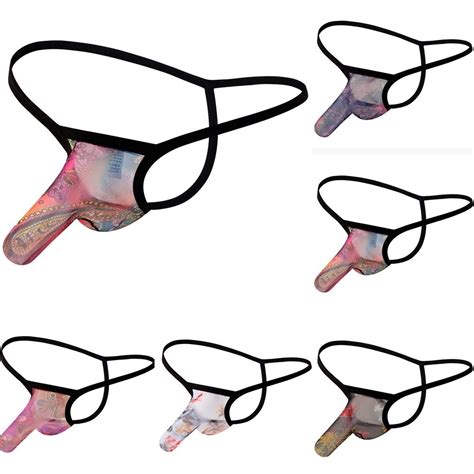 Stylish And Intimate Men S G String Lingerie Thong Underwear Mesh Pouch Briefs Shopee Malaysia