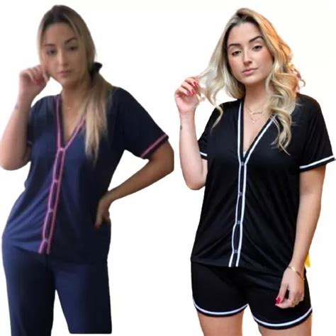 Kit Pijamas Feminino Aberto Es Inverno E Ver O Parcelamento