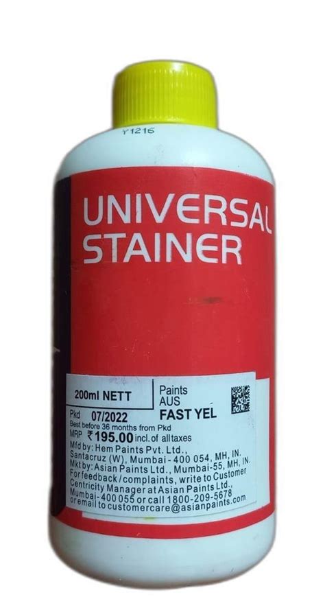 Asian Paint Stainer Bottle 200 Ml At Rs 195 Bottle In Bikaner ID