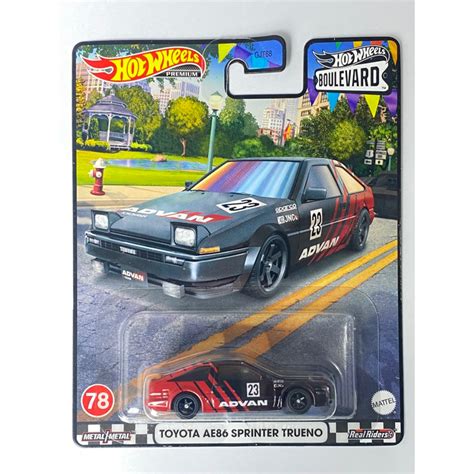 Jual Hot Wheels Premium Toyota Ae Sprinter Trueno Boulevard Hitam Merah Shopee Indonesia