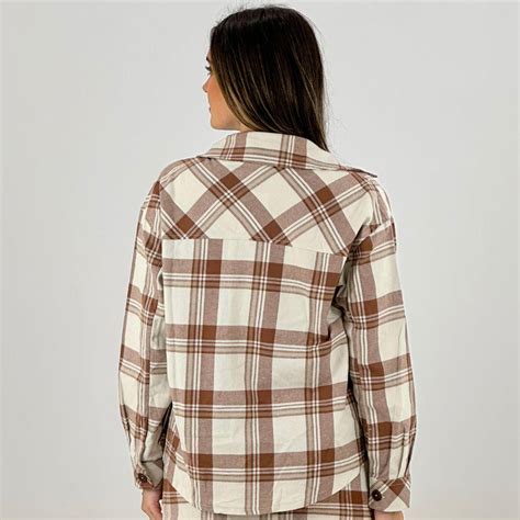Camisa Xadrez Hering Feminina - Camisa Flanela Feminina Xadrez Hering