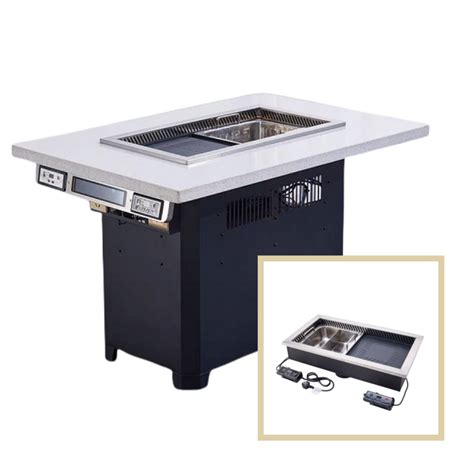 Installation Of Barbecue And Hot Pot 2 In 1 Equipment Besthotpottable