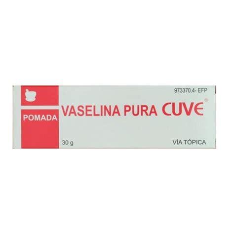 Vaselina Pura Cuve Pomada Tubo G