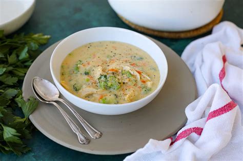 Healthy Chicken Broccoli Cheddar Soup Healthyish Foods